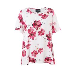 Sommerlig bluse med elegant blomsterprint