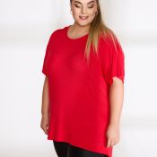 Oversized T-shirt i blød viskose
