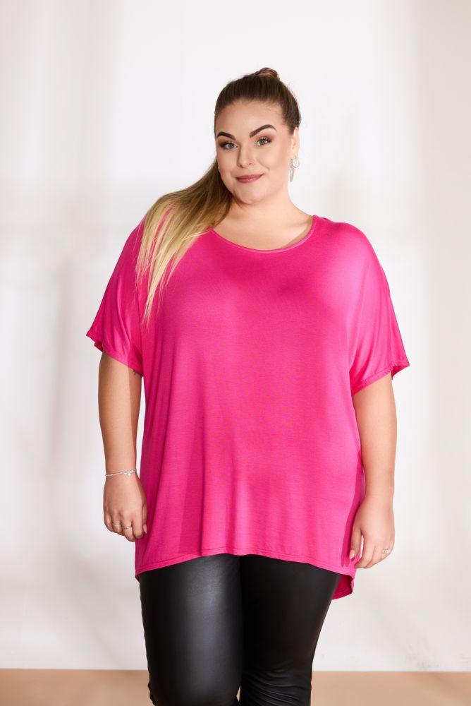 Oversized T-shirt i blød viskose