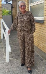 No 1 By Ox bluse med 3/4-ærmer og løs pasform