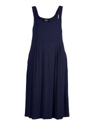 Zoey kjole i navy med A-facon