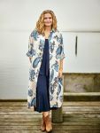 Tunika i 100% hør med paisleymønster