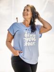 Faye T-shirt i viskose med print – Zoey