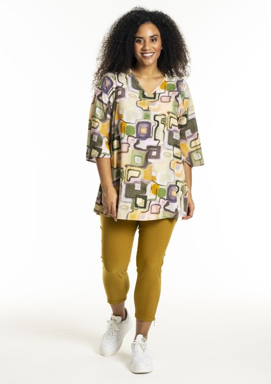 Camilla tunika fra Studio i farverigt mønster