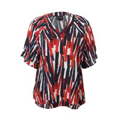 Bluse med moderne print