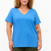 Kortærmet Zizzi T-shirt Blå