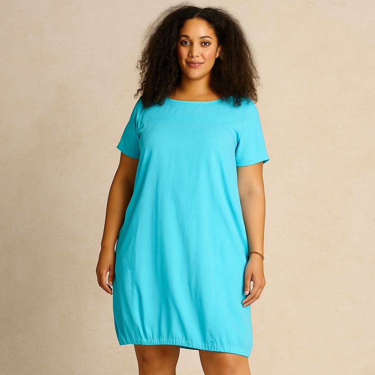 Amin Bomulds Kjole i Turkis fra Zhenzi