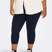 Navy 3/4 lange Cartime Leggings fra Only Carmakoma