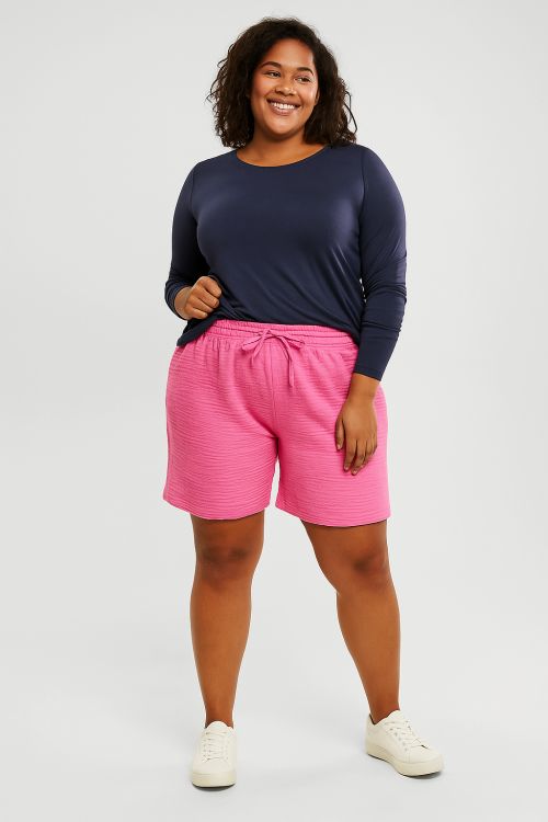 Fine Shorts med bindebåndslukning