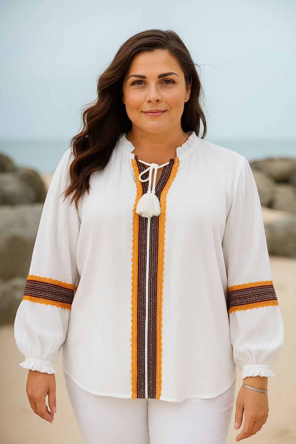 Cassiopeia Favorine Bluse - størrelse L (50-52)