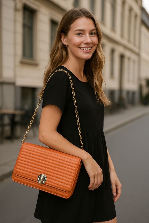 Skøn taske i lammeskind