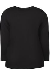 Zhenzi langærmet bambus T-shirt bagfra