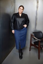 Denim nederdel fra No. 1 by OX