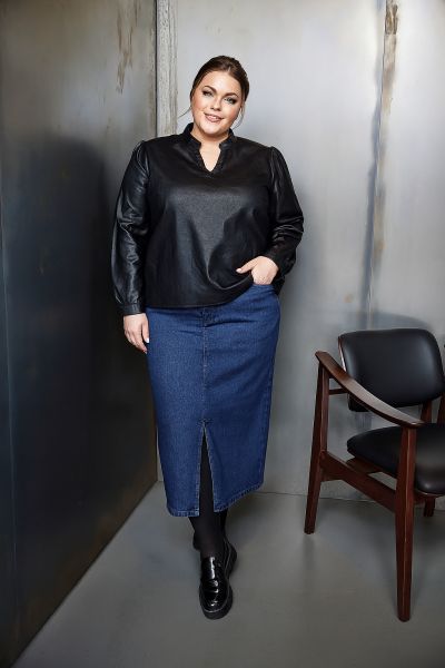 Denim nederdel fra No. 1 by OX