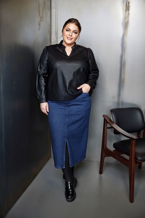 Denim nederdel fra No. 1 by OX