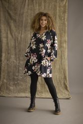 Komfortable leggings med diskret struktur og høj talje fra Zhenzi 