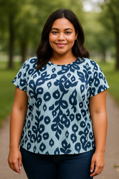 Cassiopeia top i let og behagelig pasform