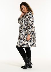 Plus size tunika i dæmpede naturfarver