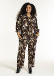 Feodora bluse i 100% viskose med leopardprint
