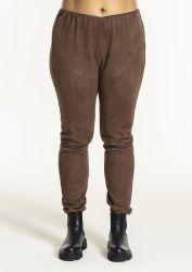 Sara leggings i brun – blød og strækbar kvalitet