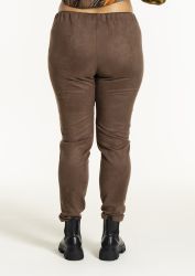 Klassiske leggings i brun med synlige knæsømme
