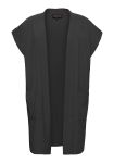Sort Lang Waistcoat i Strik fra NO. 1 by OX