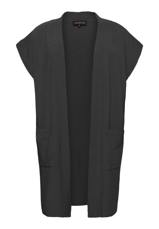 Sort Lang Waistcoat i Strik fra NO. 1 by OX