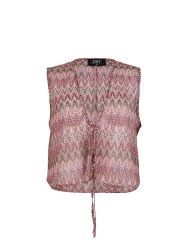 Zoey vest i multicolour mønster – moderne og feminin
