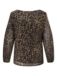 Stilfuld leo bluse i mesh fra Only Carmakoma