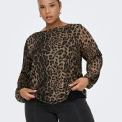 Trendy leo bluse fra Only Carmakoma – perfekt til hverdag og fest.