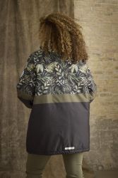 Polstret vinterjakke med løs pasform i plus-size.