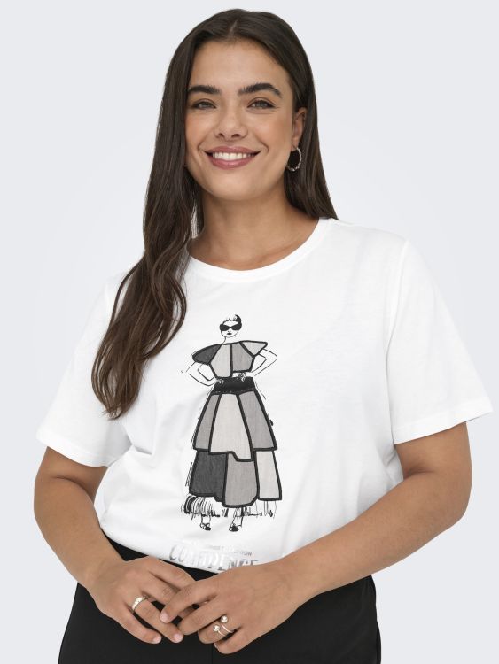 Cloud Dancer Denim Girl T-shirt i økologisk bomuld