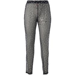 Sorte leggings med små sølvhjerter fra Studio