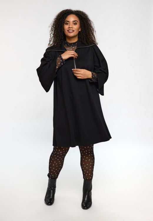 Studio Irene leggings i sort med sølvhjerter