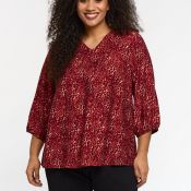 Emmy bluse fra Studio i farverigt dyreprint