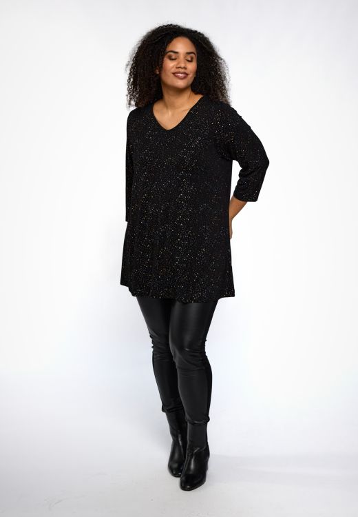 Studio Ditte tunika med V-hals og trekvartærmer