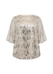 Wasabi Semine bluse – pailletdetaljer