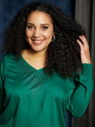 Smuk bluse med glitter fra Zhenzi