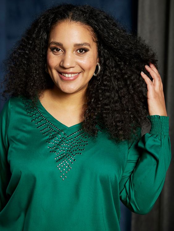 Smuk bluse med glitter fra Zhenzi