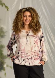 Feminin Angel Leaf Bluse fra Zhenzi i viskose