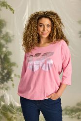 Zhenzi Adele T-shirt i bomuld med grafisk print