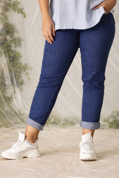Zhenzi Salsa jeans i mørkeblå denim med stretch