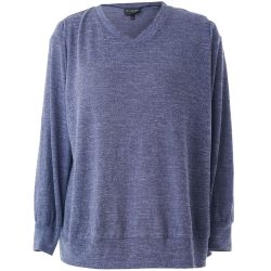 Inga sweater fra Studio i navy meleret viskoseblanding