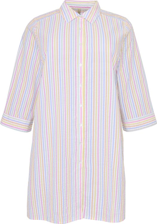 Lang stribet bomuldstunika Mynette fra Cassiopeia i let kvalitet