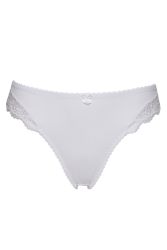 plussize trusse med blonder og sløjfedetalje, behagelig pasform, størrelser 42-60.