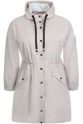 Chateau-farvet Zhenzi regnjakke med knaplukning og stilfuldt design