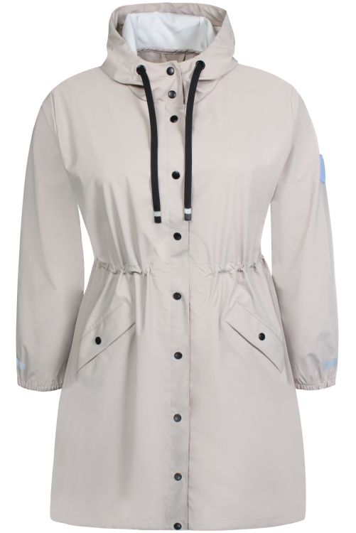 Chateau-farvet Zhenzi regnjakke med knaplukning og stilfuldt design