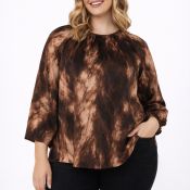 Bluse med 3/4 ærmer fra No. 1 by OX