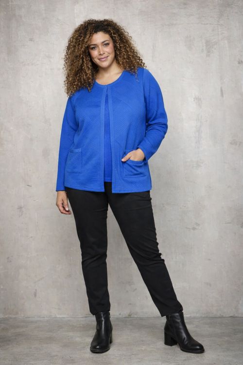 Kort Reimer Cardigan fra Zhenzi Blå