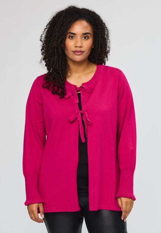 Eva cardigan i viskosekvalitet med bindebånd